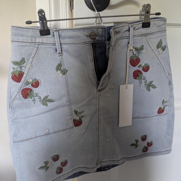 NWT Driftwood Embroidered Mini Skirt size 28 - Picture 5 of 5